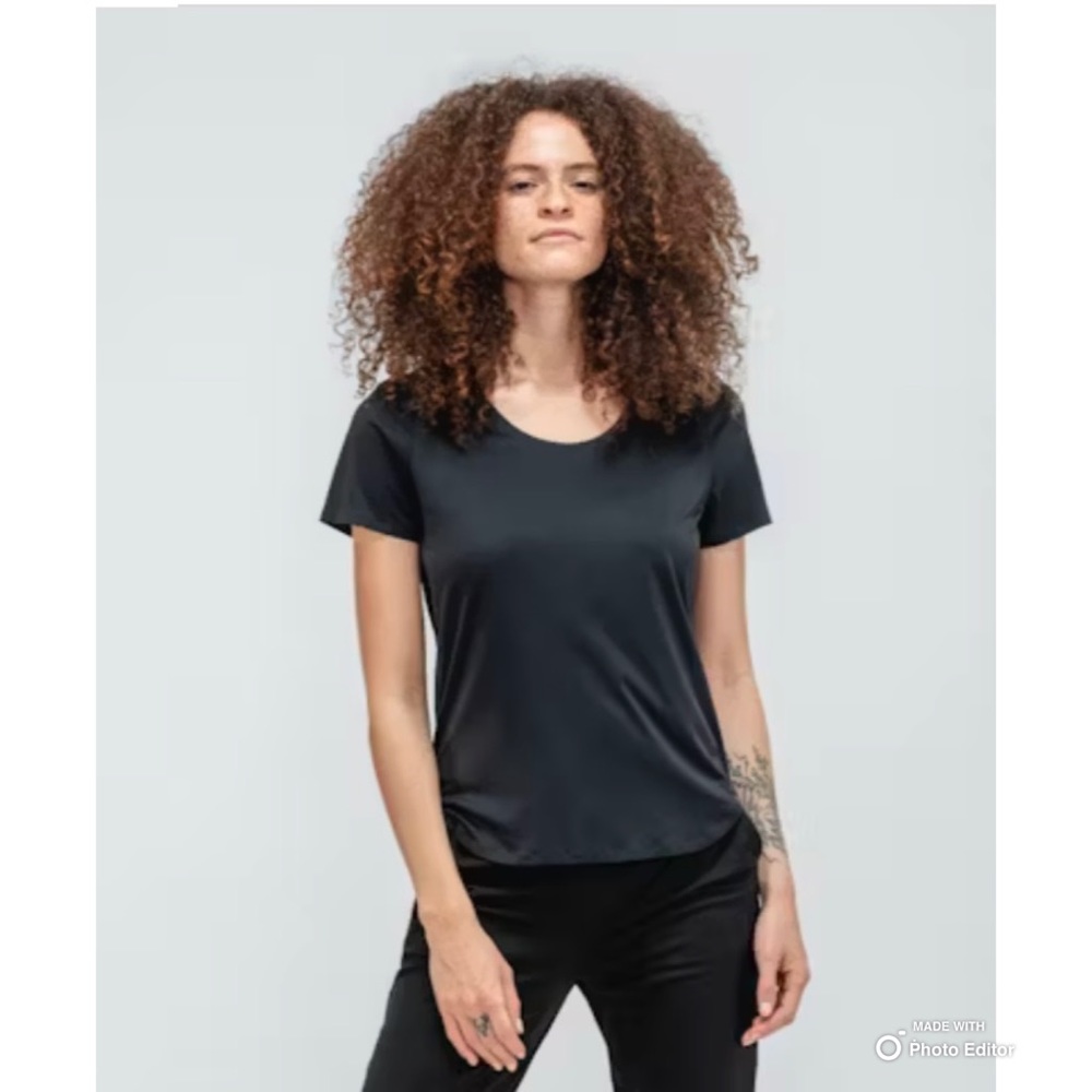Ministry of Supply Black Luxe Touch Tee Size XS Short Sleeve T-Shirt NWT